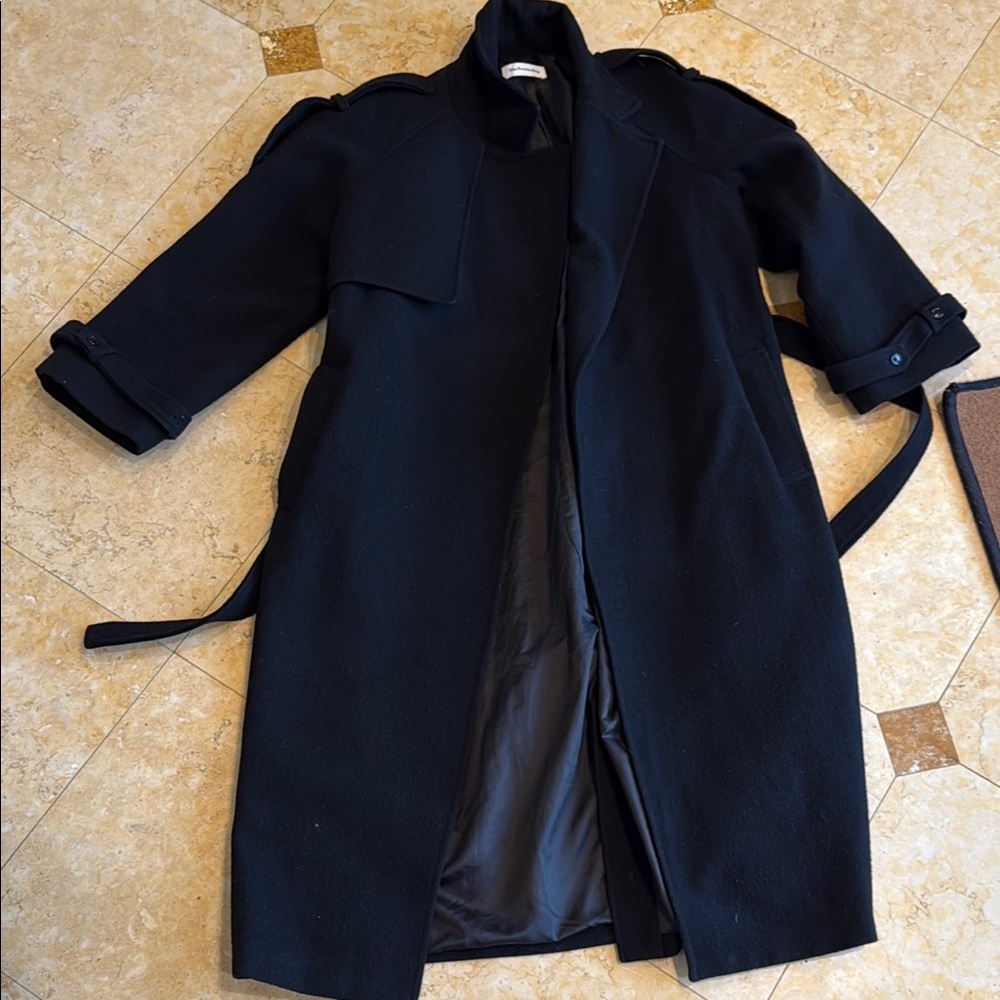 Elegant Black Trench Coat